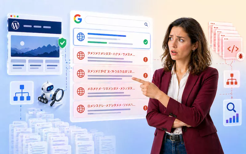 Japanse tekens in Google bij je WordPress website? Dit is er aan de hand...